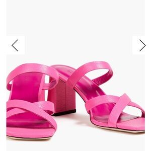 BY FAR Fuchsia Strappy Heels